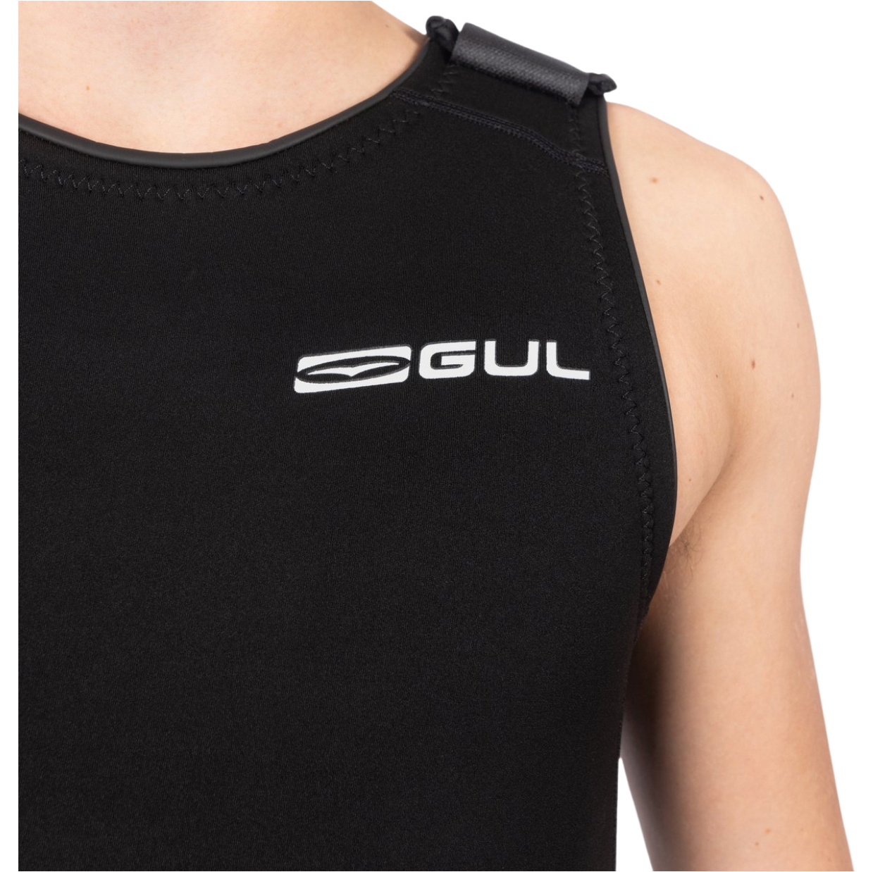 2026 Gul Mens Response 3/2mm Flatlock Short John Wetsuit RE5304-B9 - Black